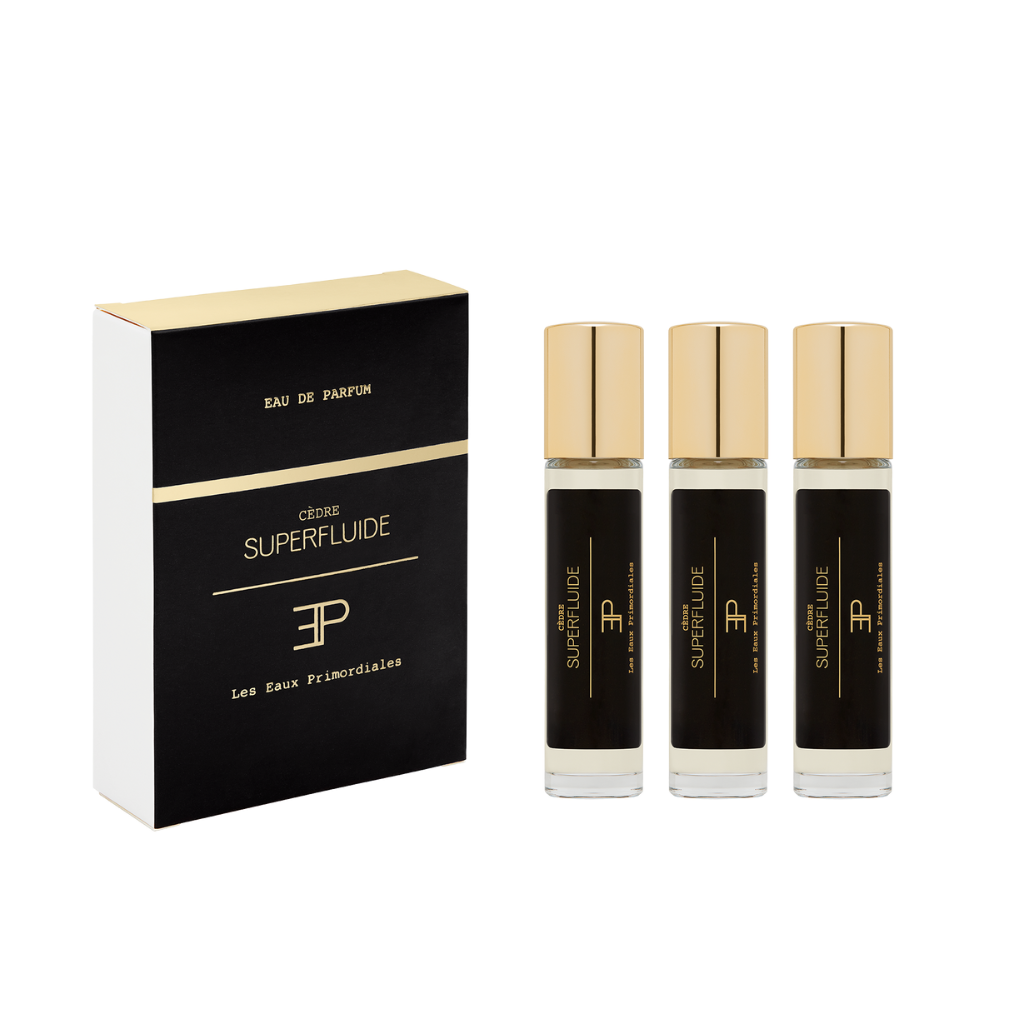 Superfluide cèdre eaux de parfum cartouchières 3x11ml flacons les eaux primordiales 2